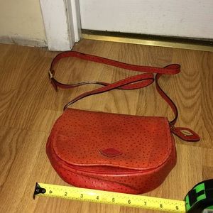 I Santi Made in Italy ostrich leather Crossbody